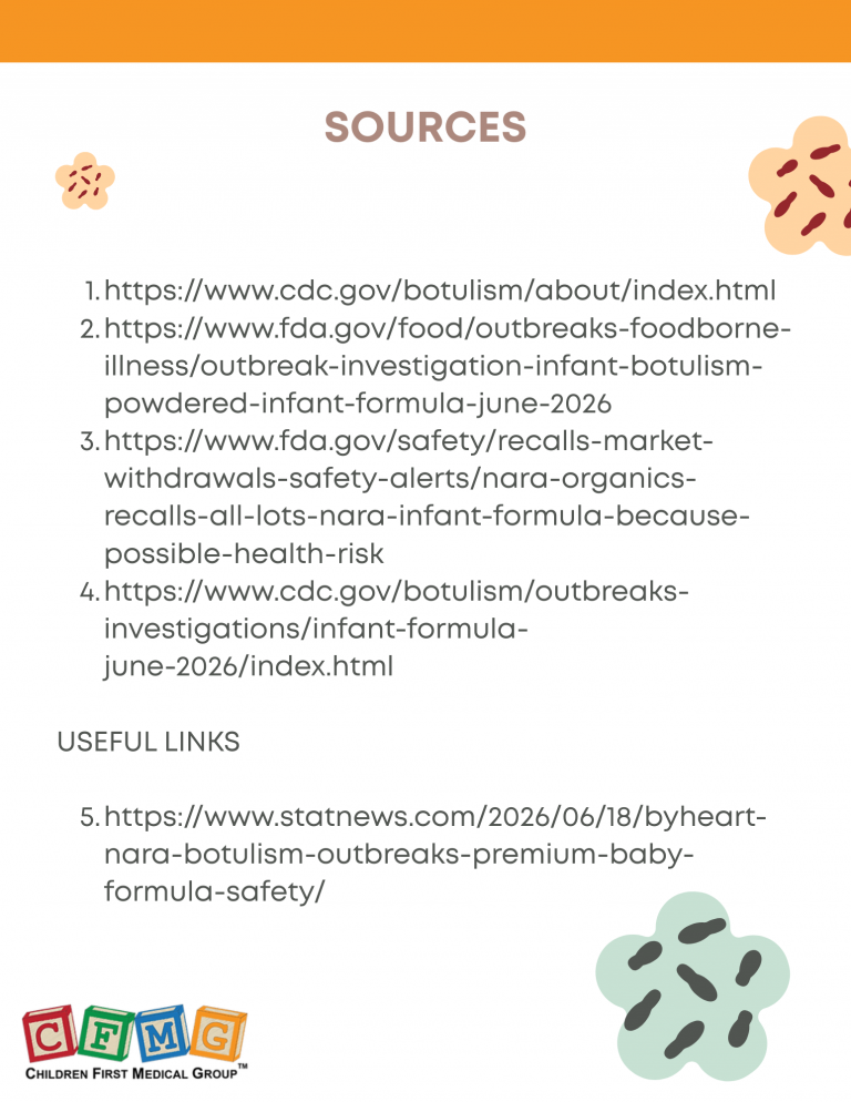 infant botulism infographics