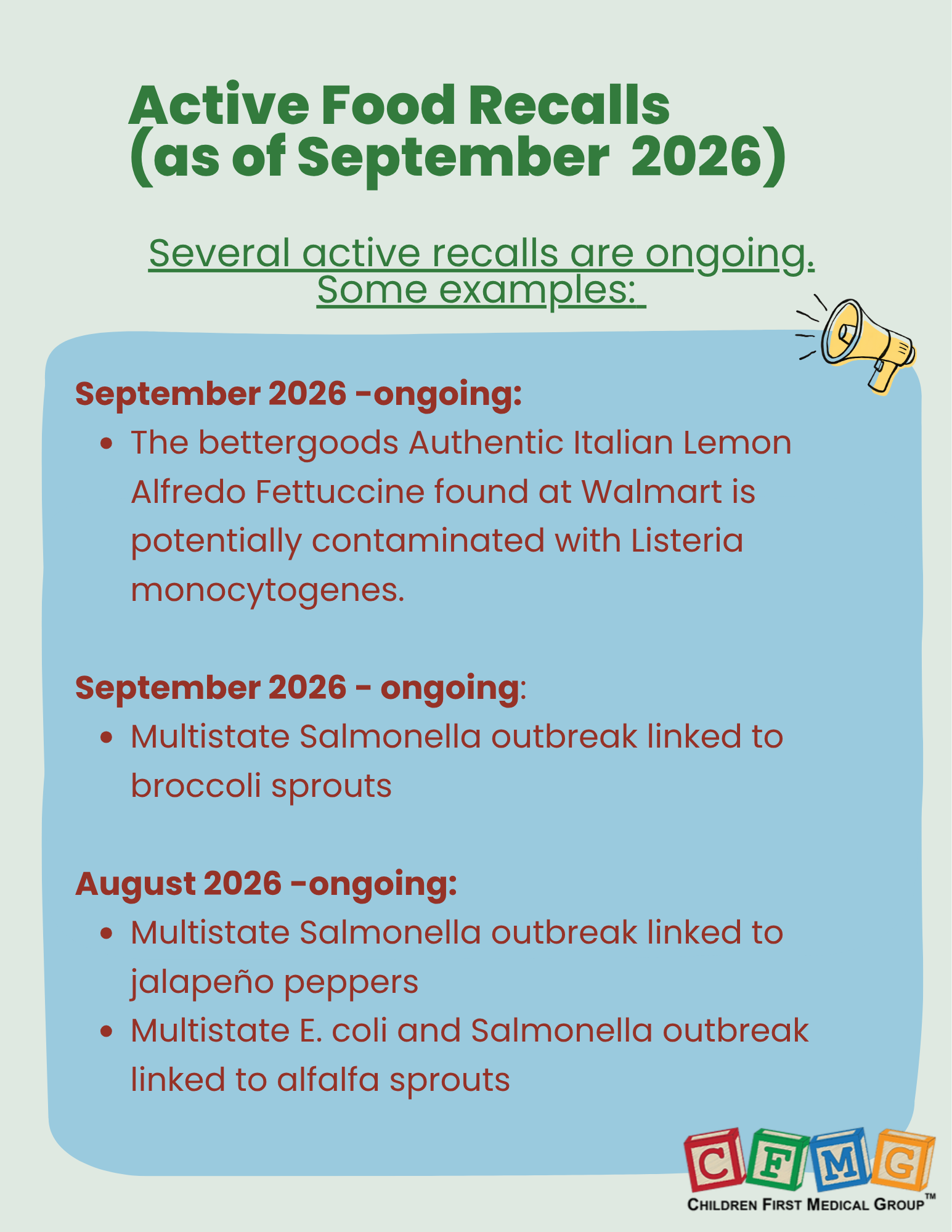 Cyclosporiasis Outbreak